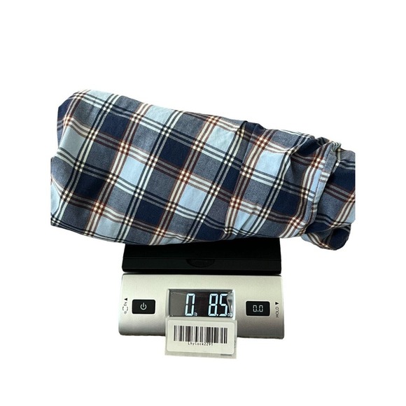 Peter Millar Shirt Mens Size Medium Button Up Blue Collared Plaid Long Sleeve - Picture 9 of 9